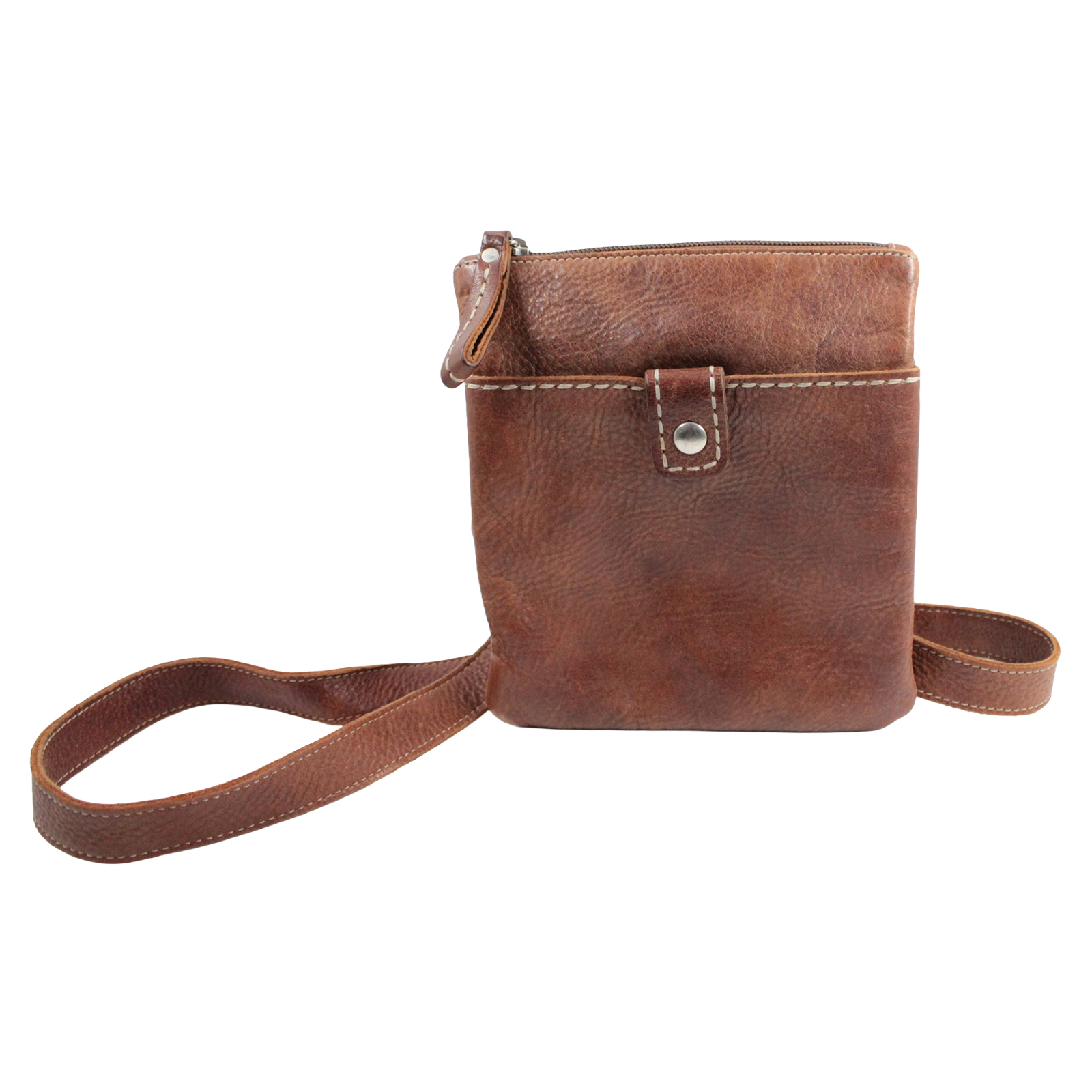 ROOTS Pebbled Leather Adjustable Crossbody Shoulder Zip Top Brown Bag ROOTS Pebbled Leather Adjustable Crossbody Shoulder Zip Top Brown Bag