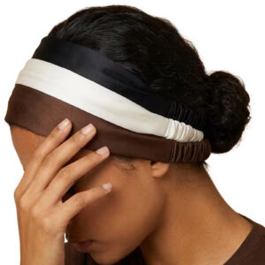 Satiny Silky Hair Accessory Headband with Elastic at Back