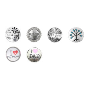 Inspirational Snap Button Charms