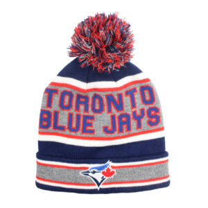 TORONTO BLUE JAYS Sports Cuffed Pom Pom Blue Grey Hat