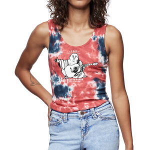 TRUE RELIGION Buddha Modal Blend Ruby Red Tie Dye Tank Top - Large