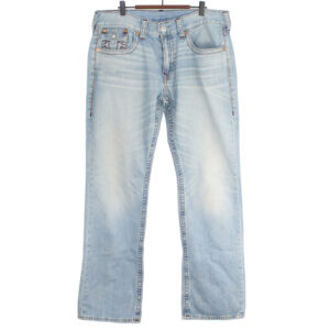 TRUE RELIGION Straight Cotton Light Blue Jeans - Size 36