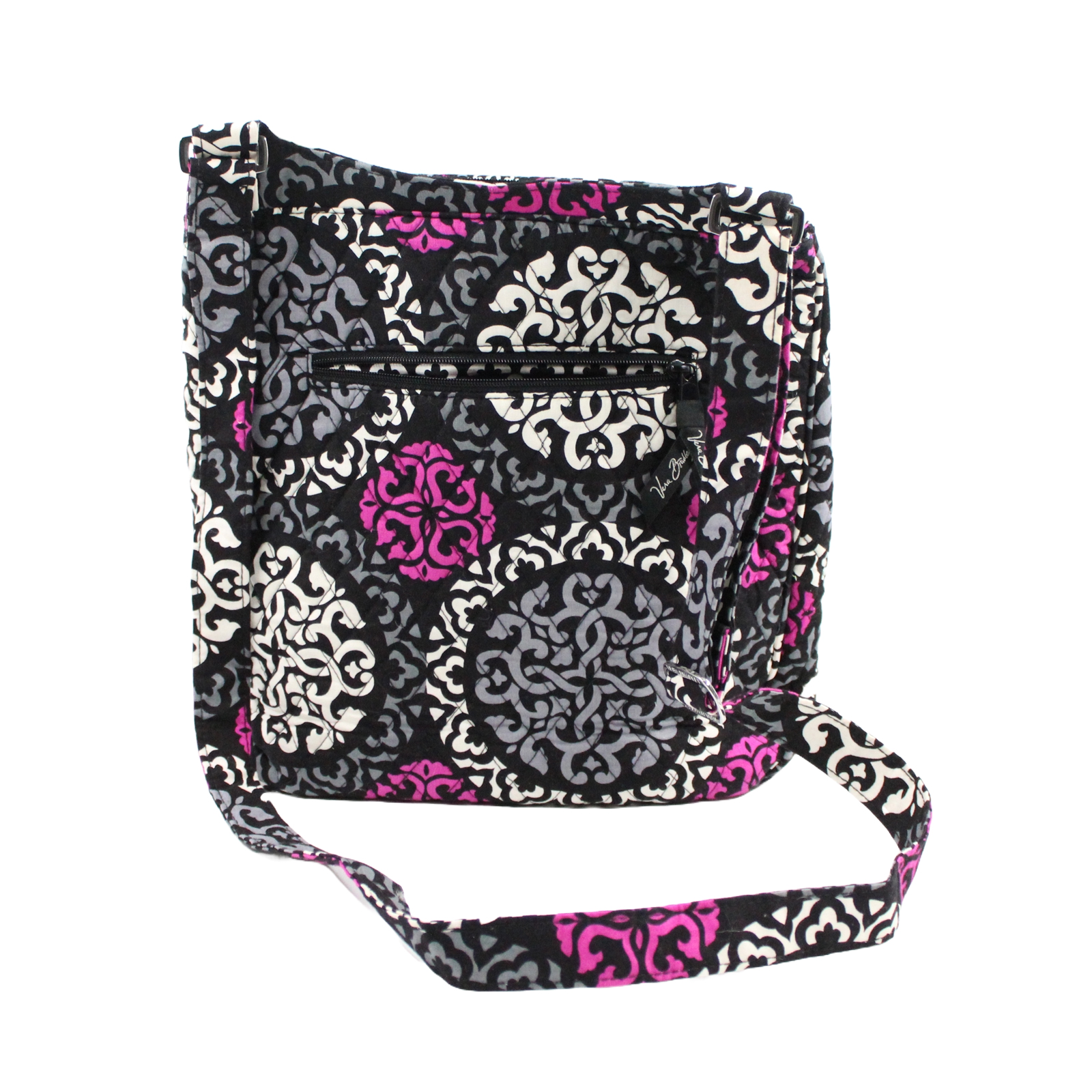 VERA BRADLEY Crossbody Zip Top Black Multi Colour Bag VERA BRADLEY Crossbody Zip Top Black Multi Colour Bag